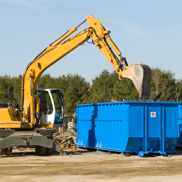 what size residential dumpster rentals are available in Thermal